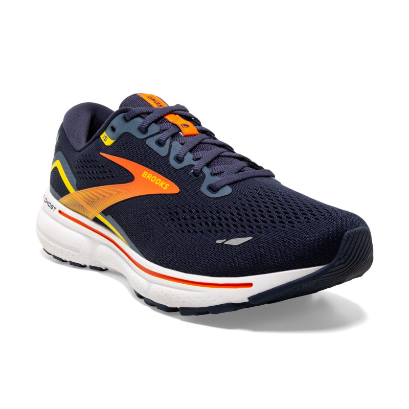 Brooks Ghost 15 peacoat/red/yellow