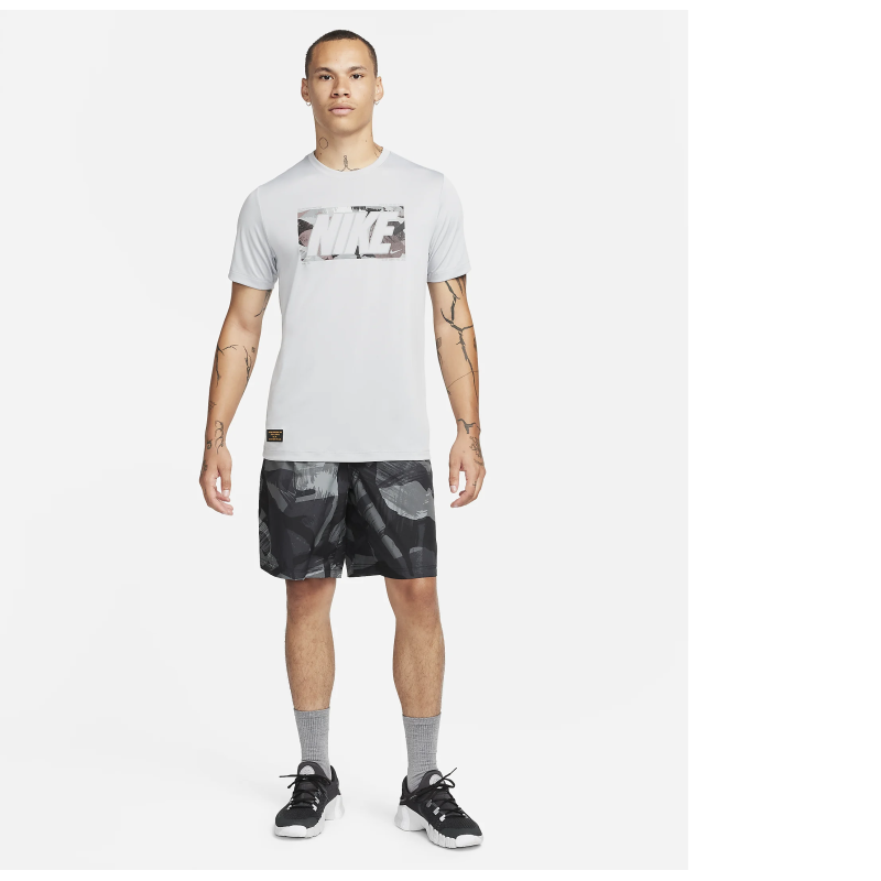 Nike dri-fit m fitness t-shirt grey