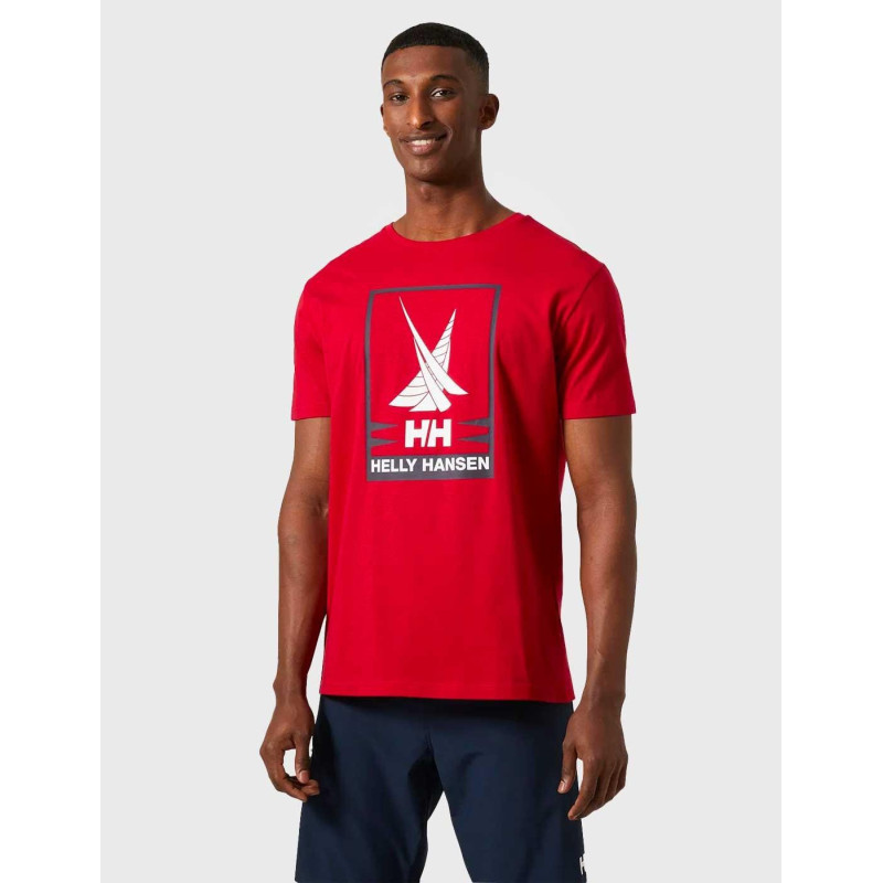 Helly hansen shoreline tshirt 2.0 red