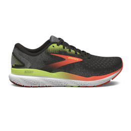 Brooks ghost 16 black/mandarin red/green