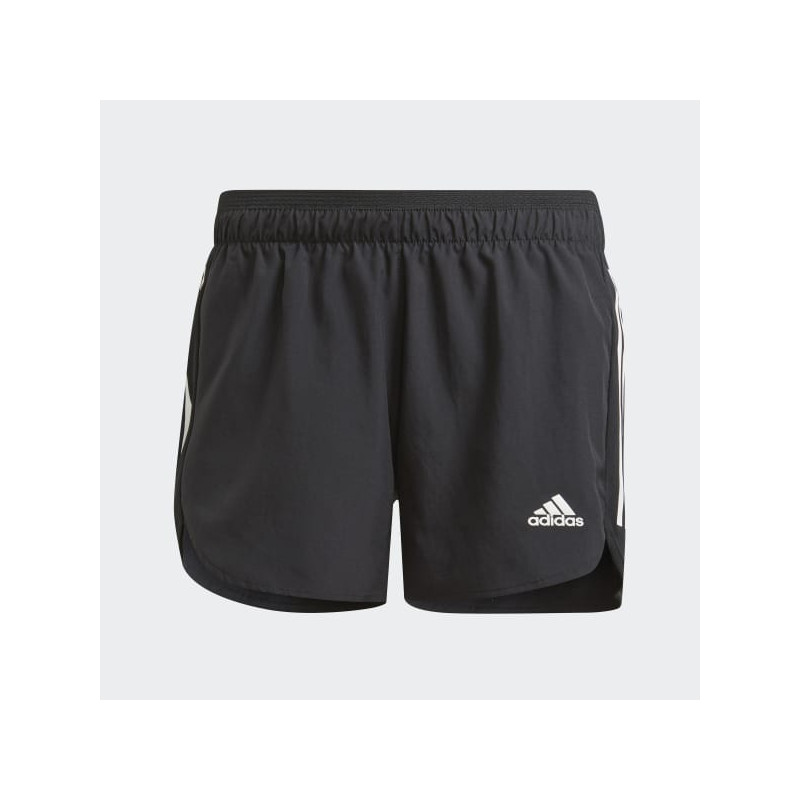 Adidas Pantalon Running 4" Negro-Blanco W
