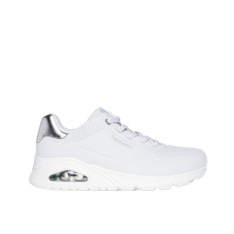 Skechers uno shimmer away white/silver