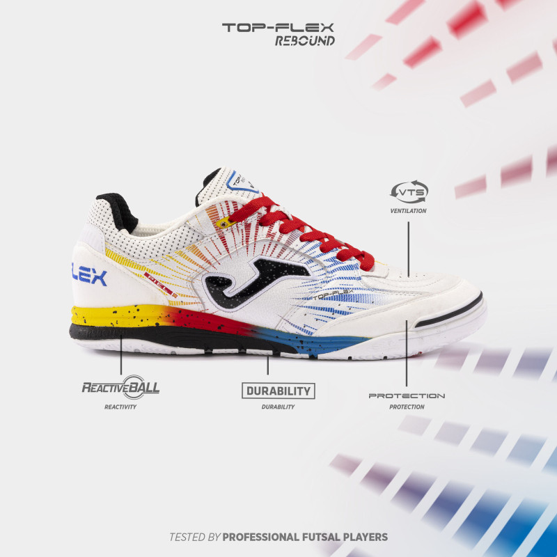 Joma top flex rebound 2476 white/red/yellow