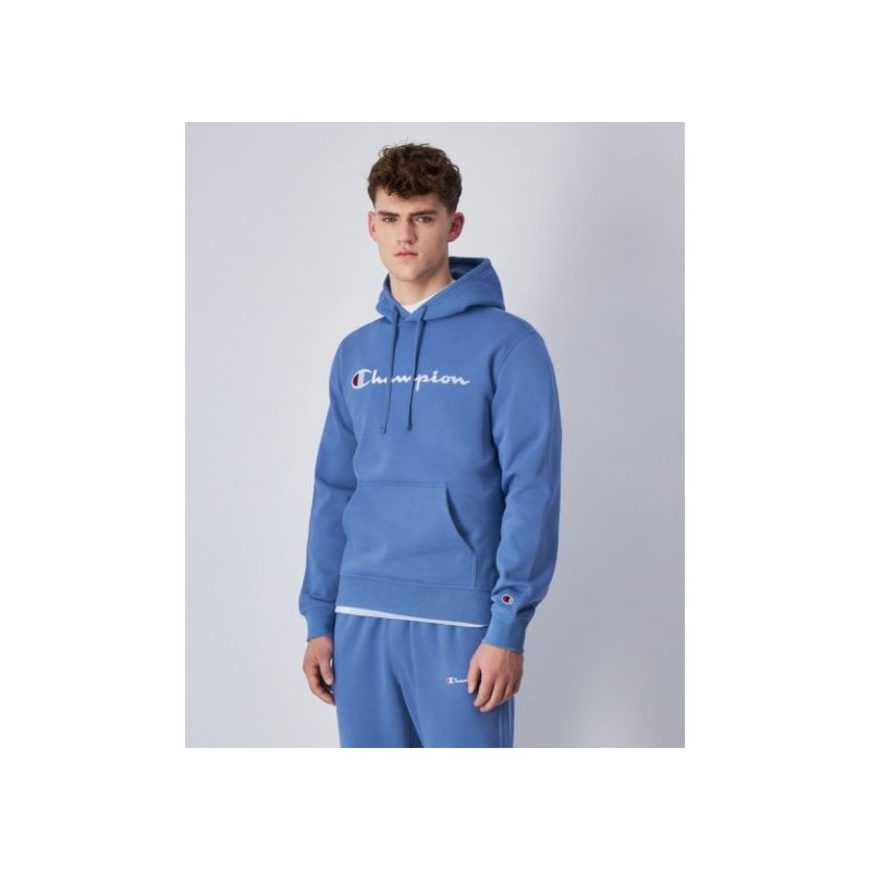 Champion colour blockfleece hoodie sky blue