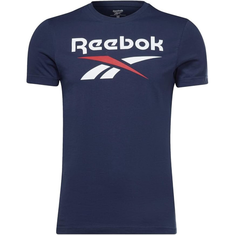 Reebok identity big logo  tee navy/white