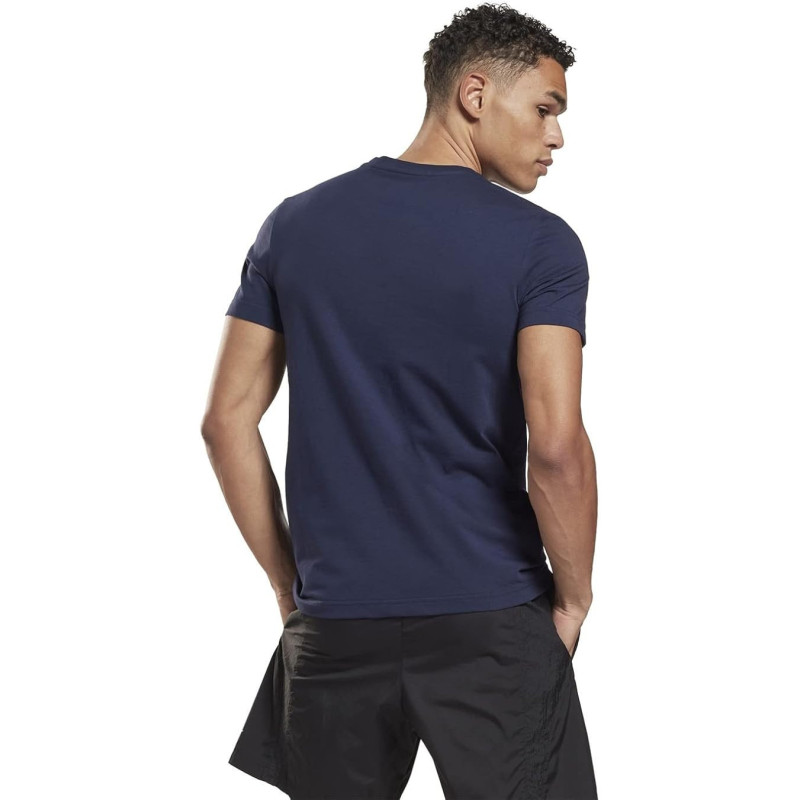 Reebok identity big logo  tee navy/white