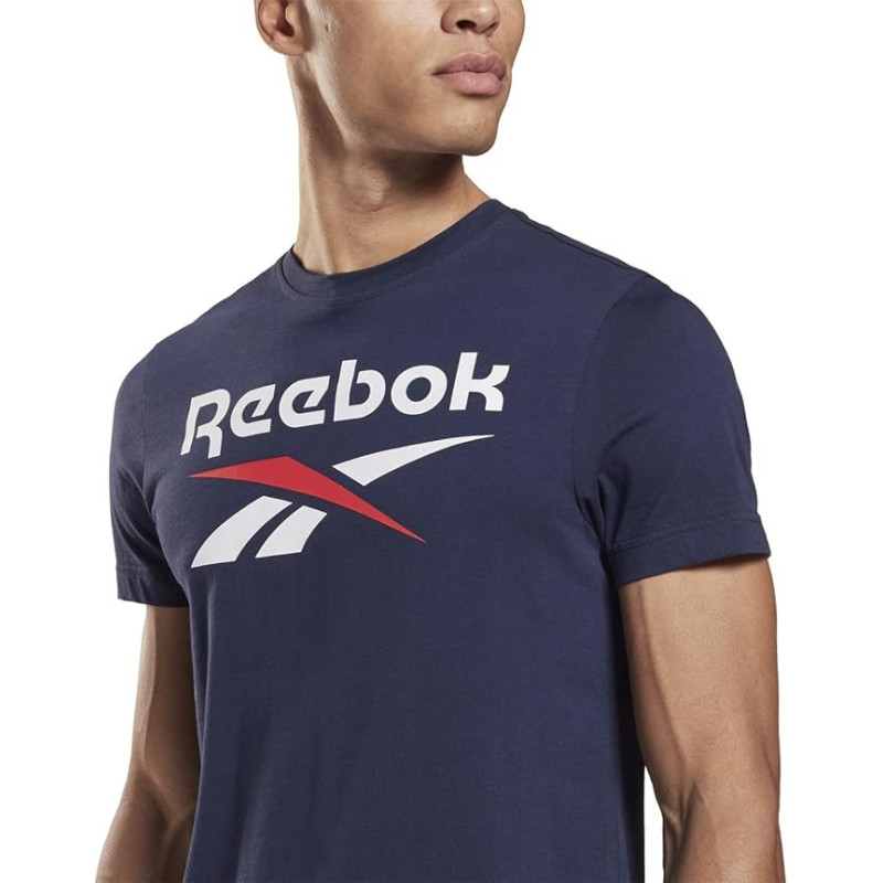 Reebok identity big logo  tee navy/white
