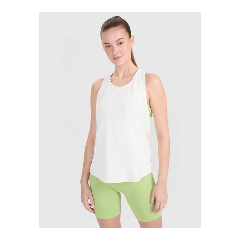 4F wmns  tshirt hip length light green