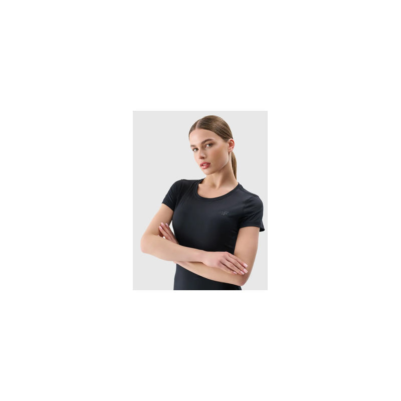 4F tshirt wmns hip lengthdeep black