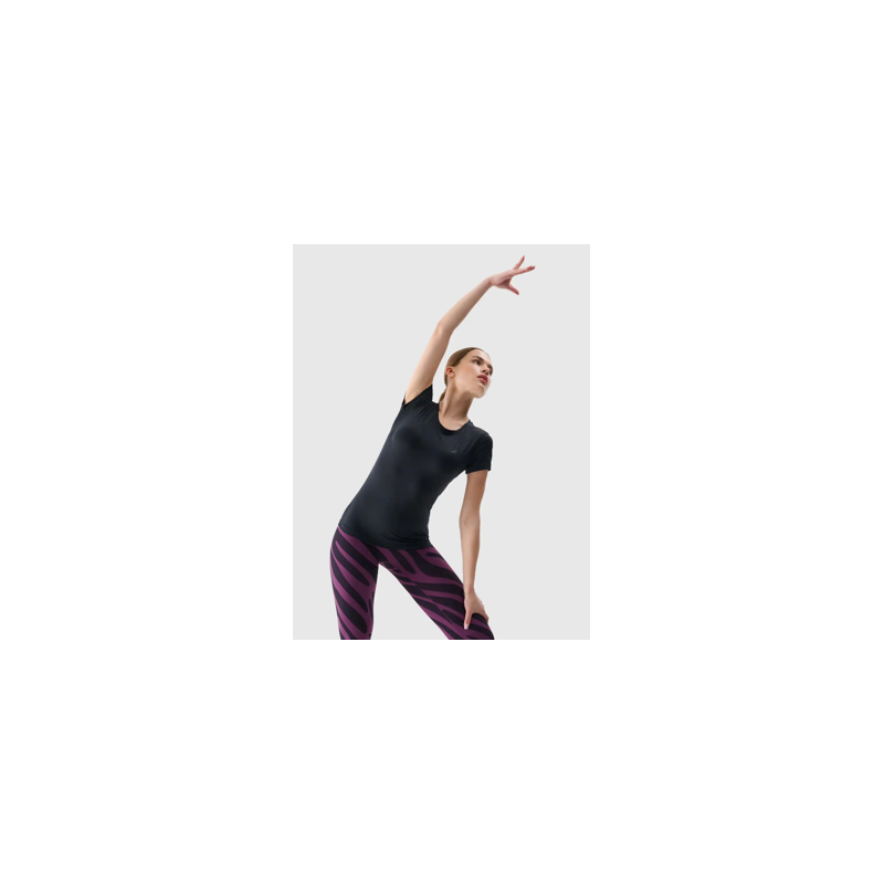 4F tshirt wmns hip lengthdeep black