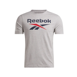 Reebok identity big logo tee mgrey/vector navy/vector red