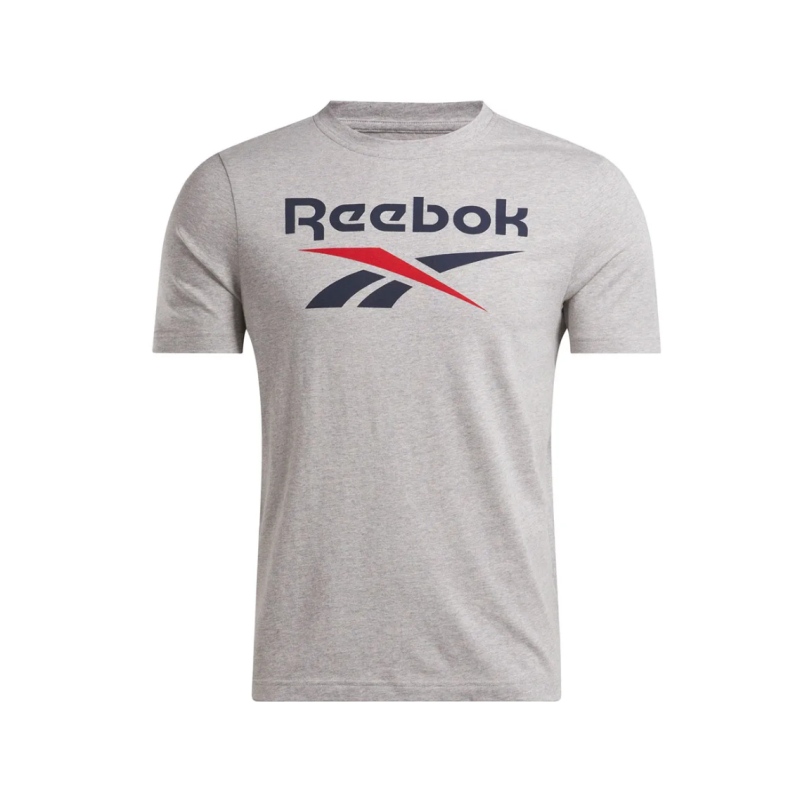 Reebok identity big logo tee mgrey/vector navy/vector red