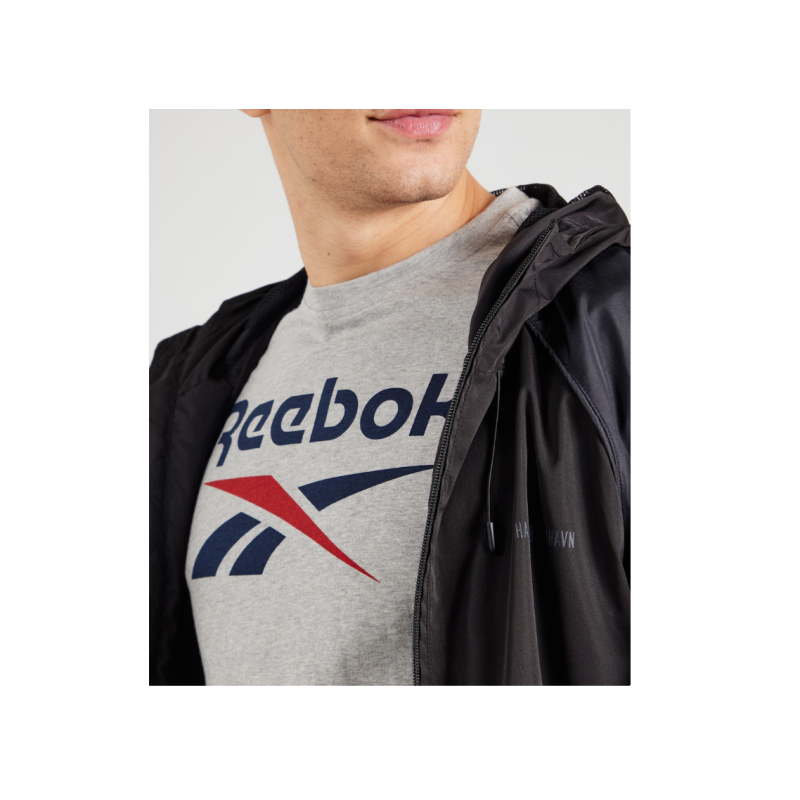 Reebok identity big logo tee mgrey/vector navy/vector red