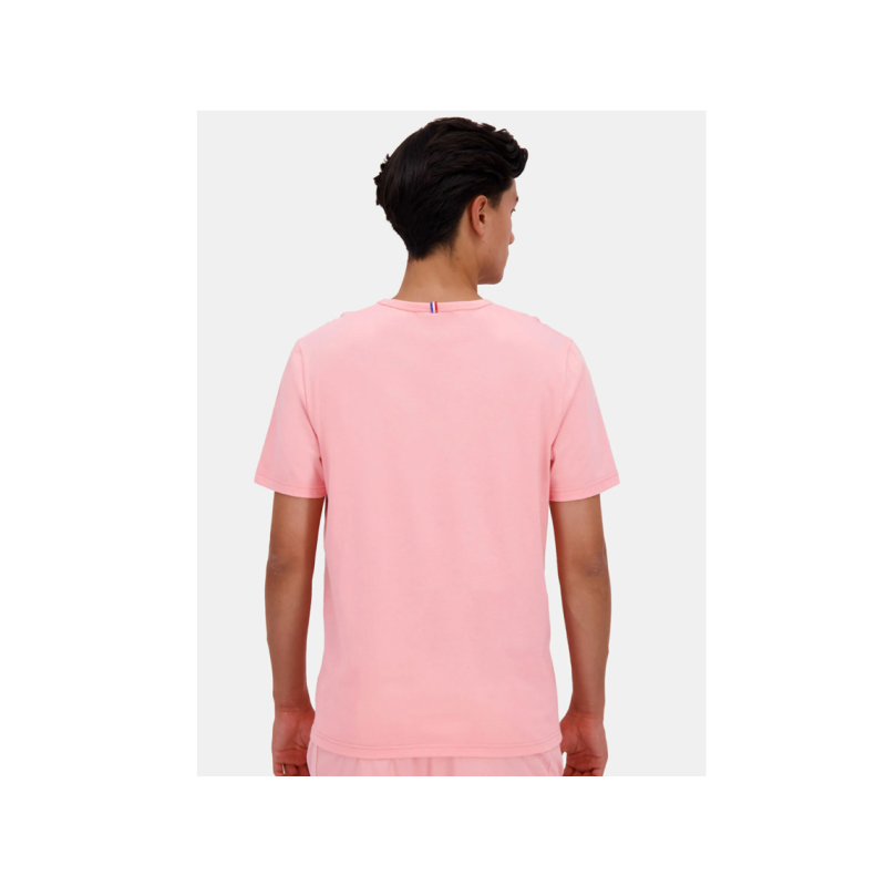 Le coq sportif monochrome tee ss Nº3 pink icing