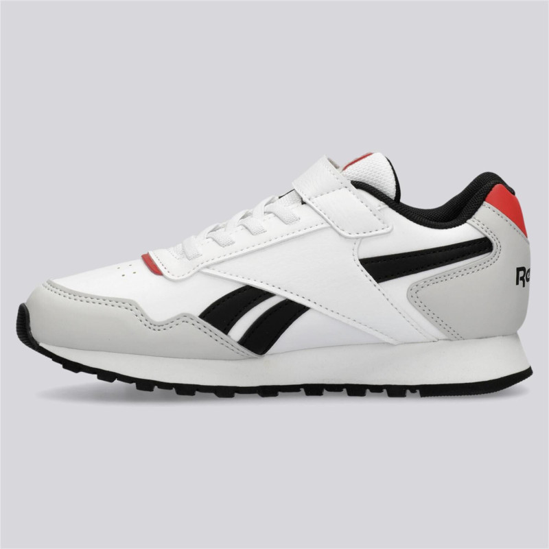 Reebok glide elastic & top strap infant white/grey/red