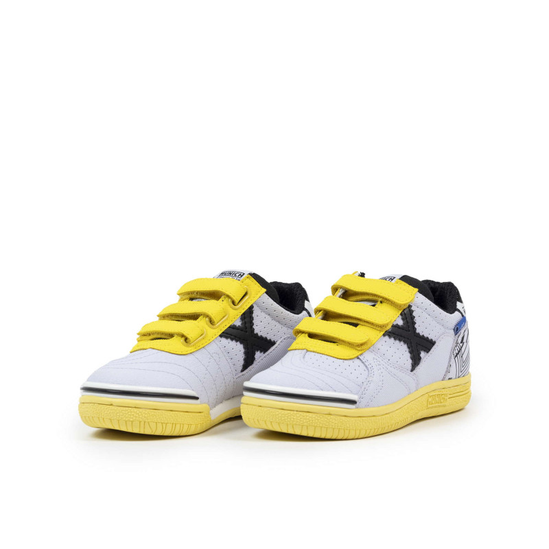 Munich G-3 kid vco. 448 grey/yellow/black graff