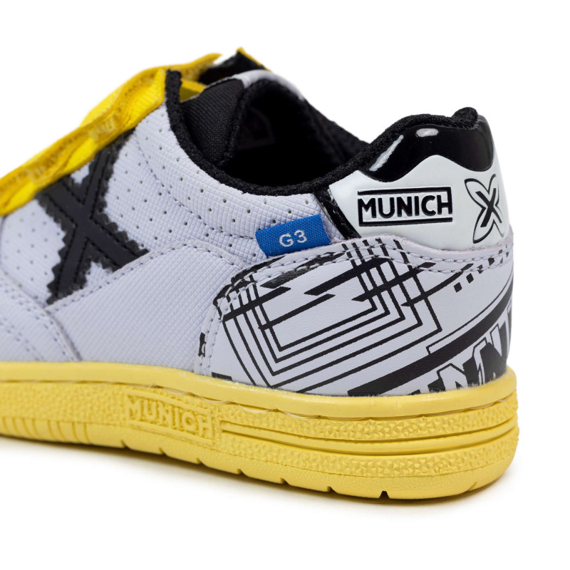 Munich G-3 kid vco. 448 grey/yellow/black graff