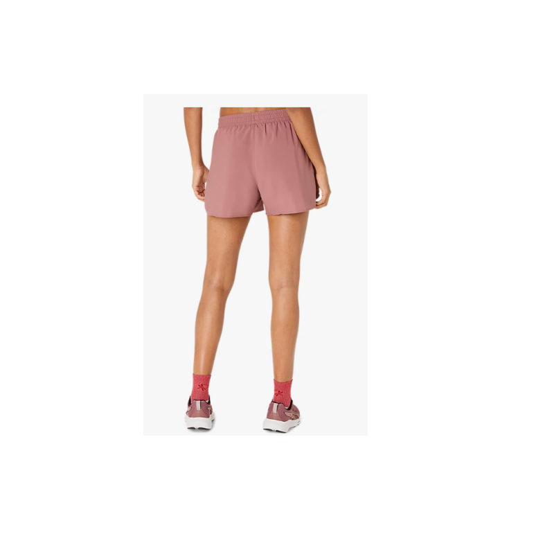 Asics icon 4in short rubble red