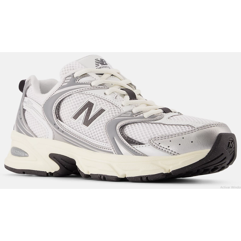 New balance 530 silver metallic/black cement