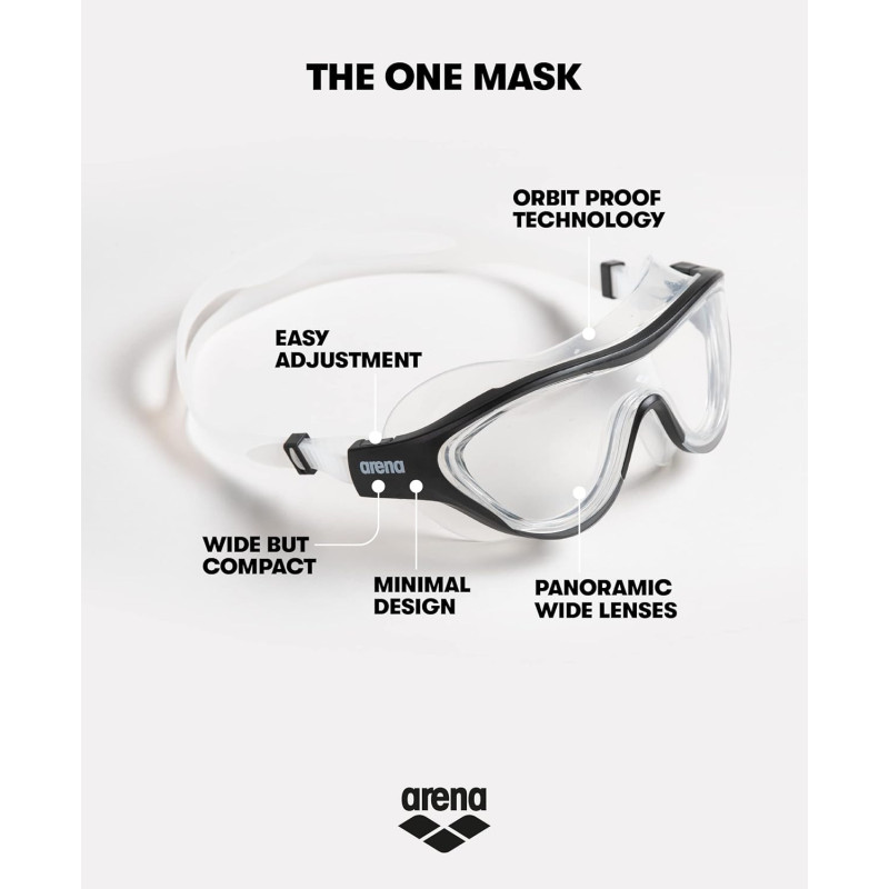 Arena the one mask clear-blue-white