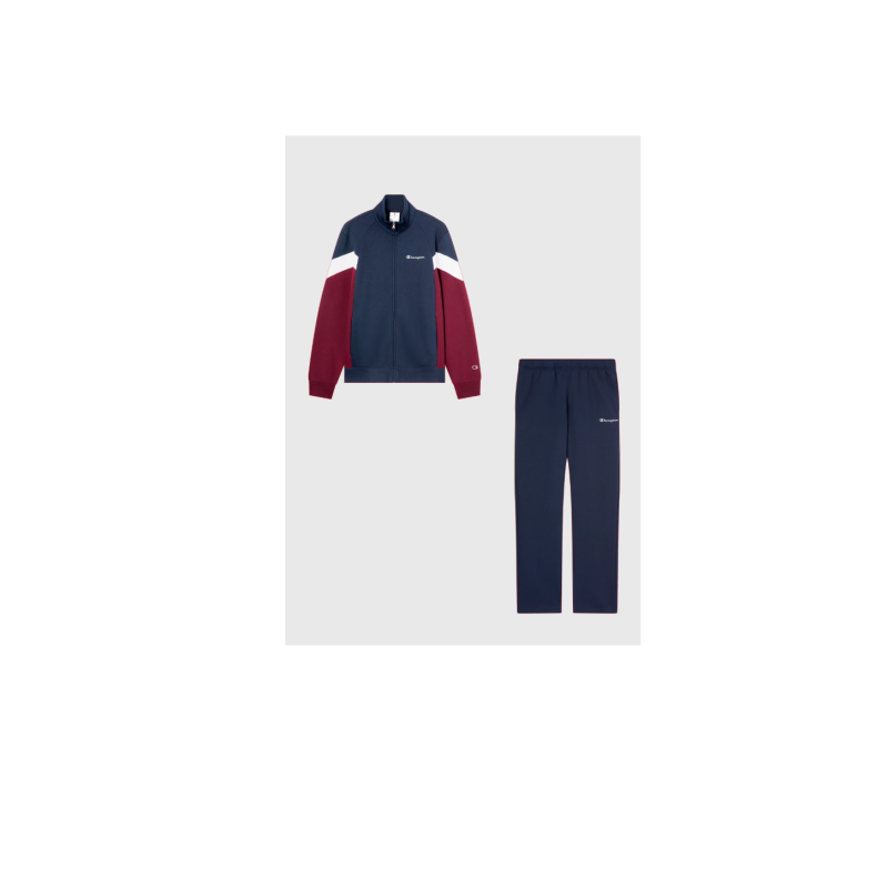 Champion sweatsuit navy/burgundy/white