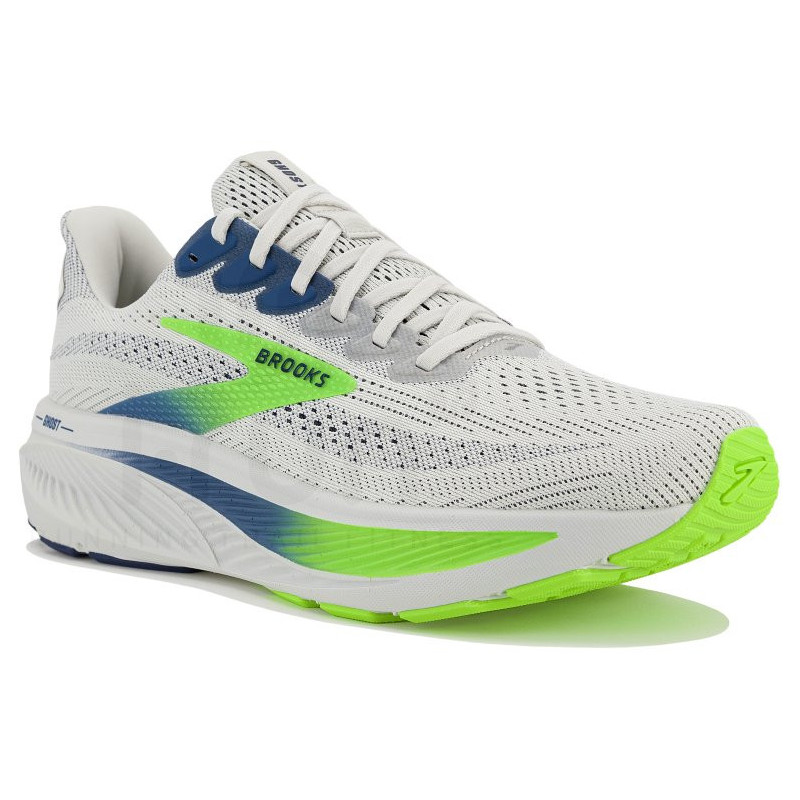 Brooks Ghost 17 Oyster/Beacon blue/gecko