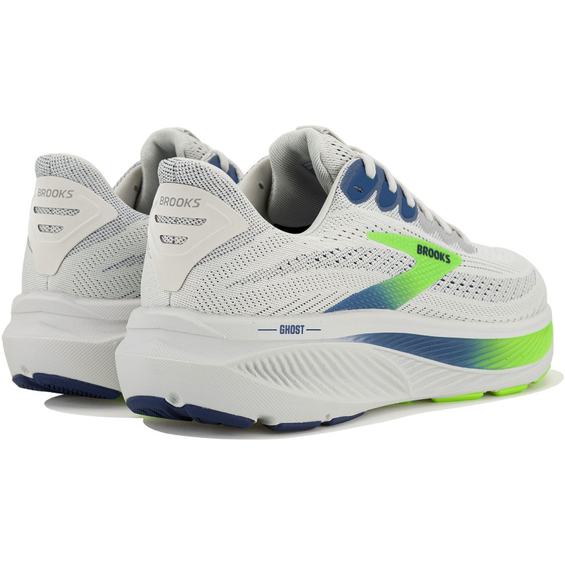 Brooks Ghost 17 Oyster/Beacon blue/gecko