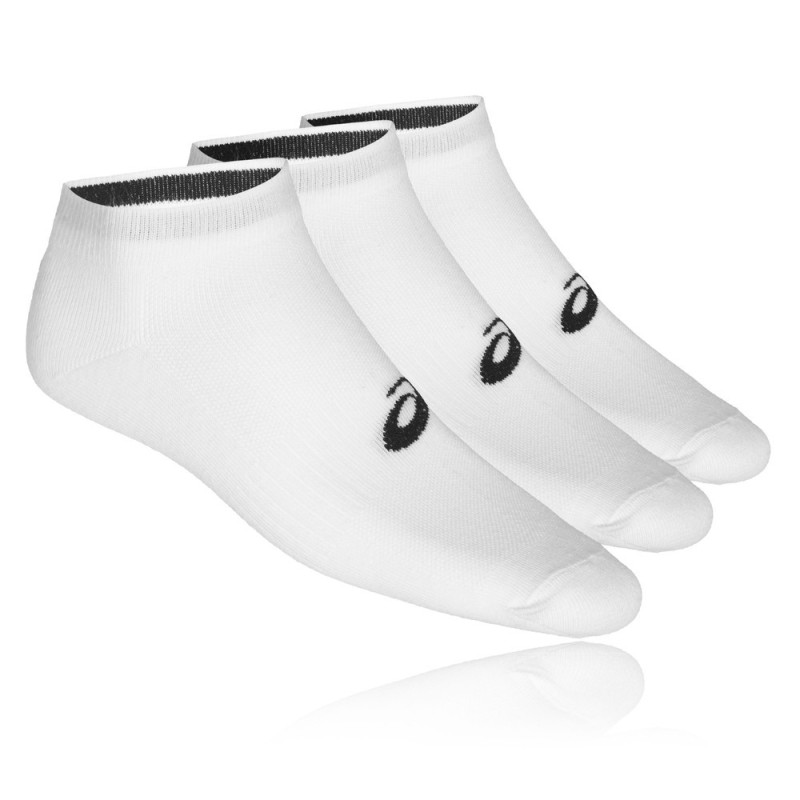 Asics 3 pack ankle sock performance white