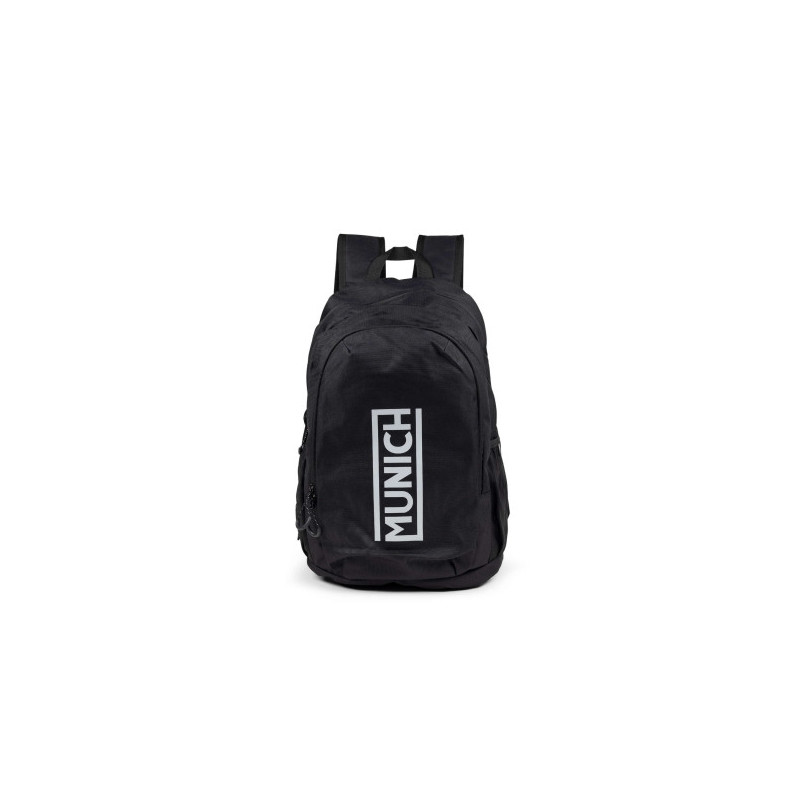 Munich gym sports recycled backpack slim black