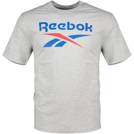 Reebok Bruno big logo crew neck tee light grey/marl
