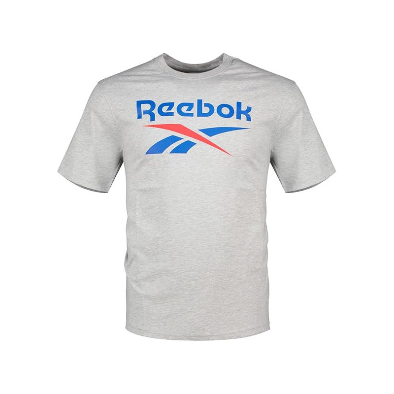Reebok Bruno big logo crew neck tee light grey/marl