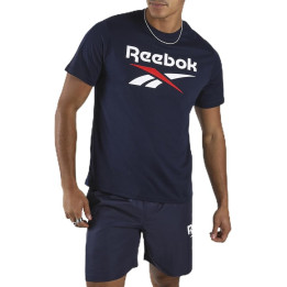 Reebok Bruno big logo crew neck tee Vector navy