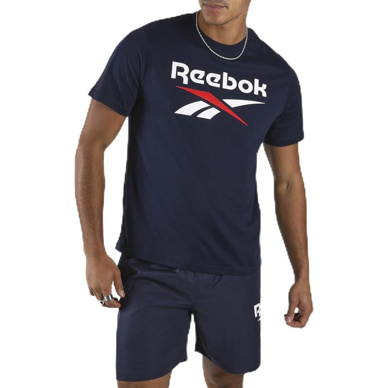 Reebok Bruno big logo crew neck tee Vector navy