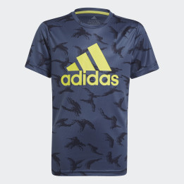 Adidas B Camo T shirt Azul camuflaje/Amarillo