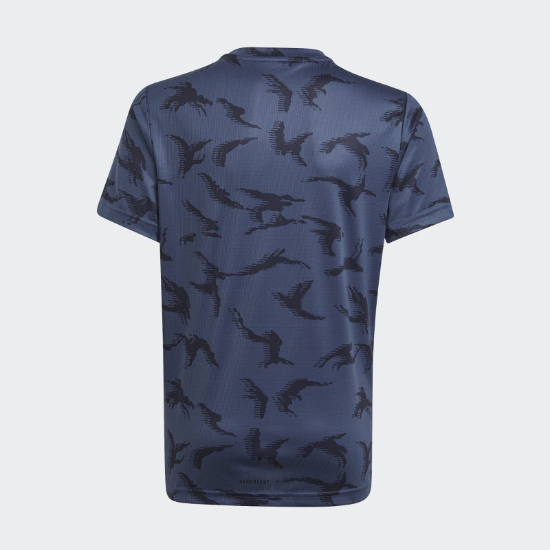 Adidas B Camo T shirt Azul camuflaje/Amarillo