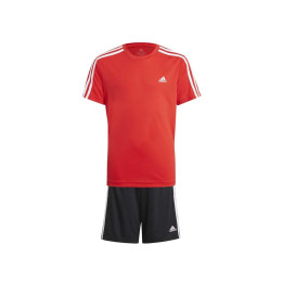 Adidas Conjunto Corto Deporte Jr. Rojo/Negro