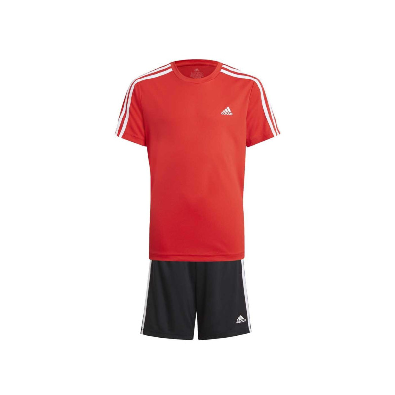 Adidas Conjunto Corto Deporte Jr. Rojo/Negro