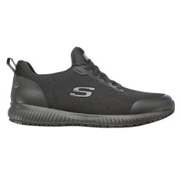 Zapatillas skechers negras para trabajo con suela antideslizante