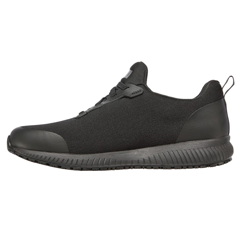 Zapatillas skechers negras para trabajo con suela antideslizante