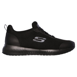 skechers mujer trabajo negra elástico suela antideslizante