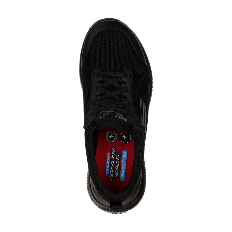 skechers mujer trabajo negra elástico suela antideslizante