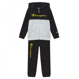 Champion chandal capucha Jr. algodon Negro/blanco