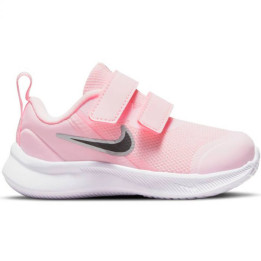 Nike star runner rosa con velcro en tallas 20 al 27