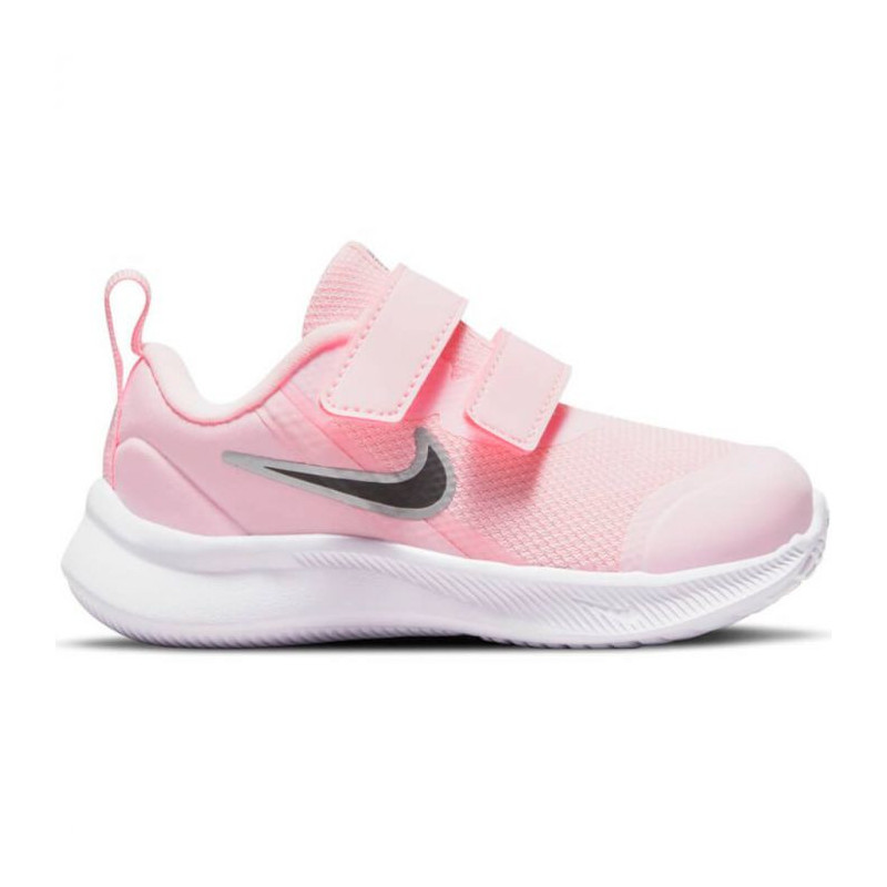 Nike star runner rosa con velcro en tallas 20 al 27