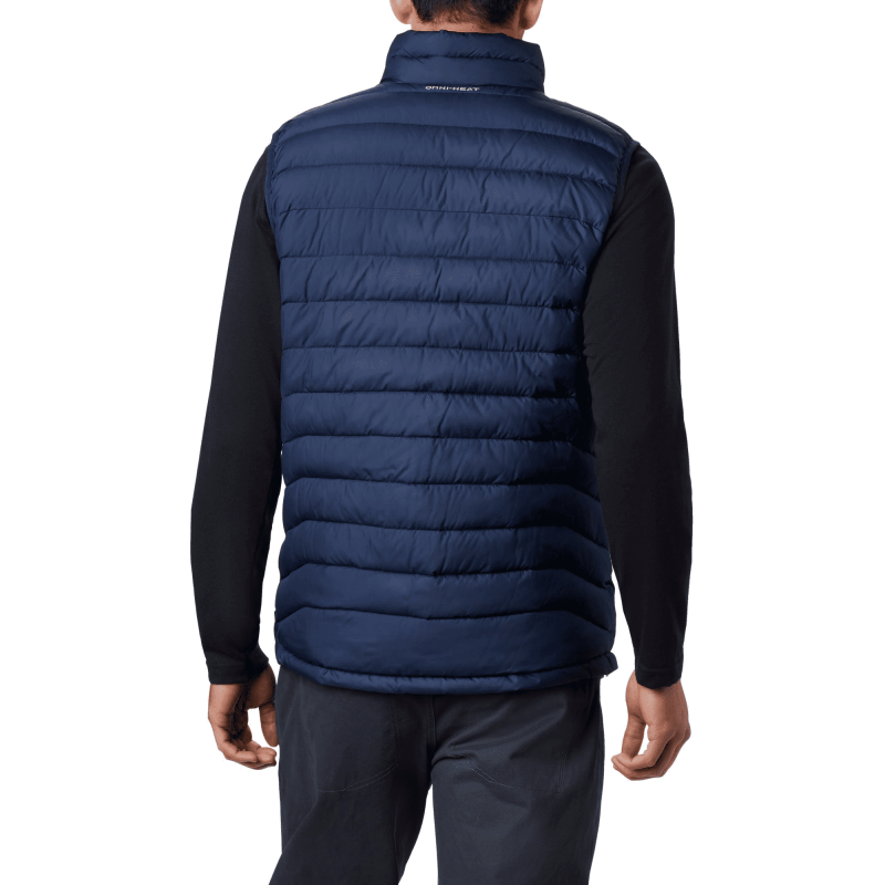 Columbia powder lite vest collegiate