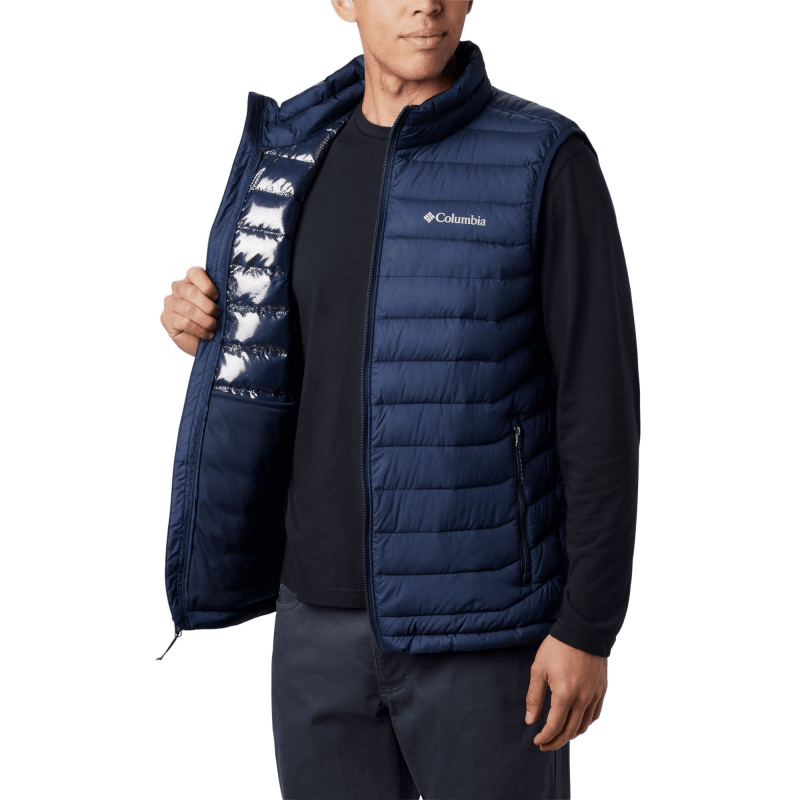 Columbia powder lite vest collegiate