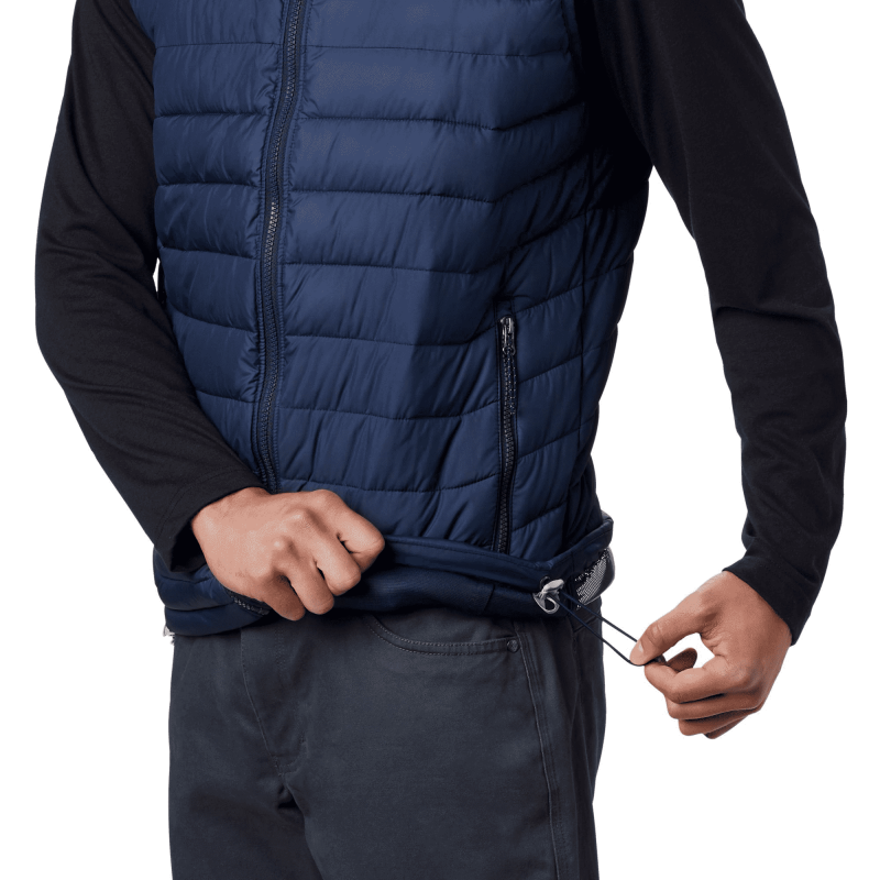 Columbia powder lite vest collegiate