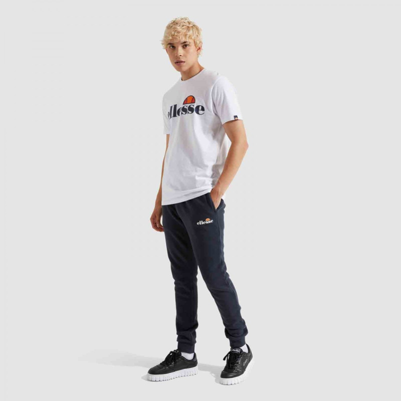 Pantalón de algodón ellesse en color marino estrecho