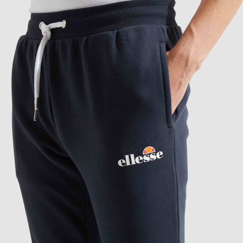 Pantalón de algodón ellesse en color marino estrecho