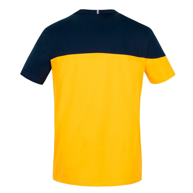 Le coq sportif Saison 2 tee ss Nº1 bleu nuit/lemon